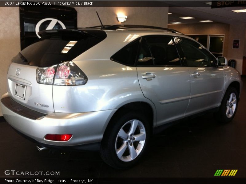 Flint Gray Mica / Black 2007 Lexus RX 350 AWD