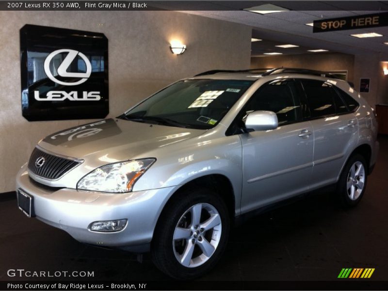 Flint Gray Mica / Black 2007 Lexus RX 350 AWD