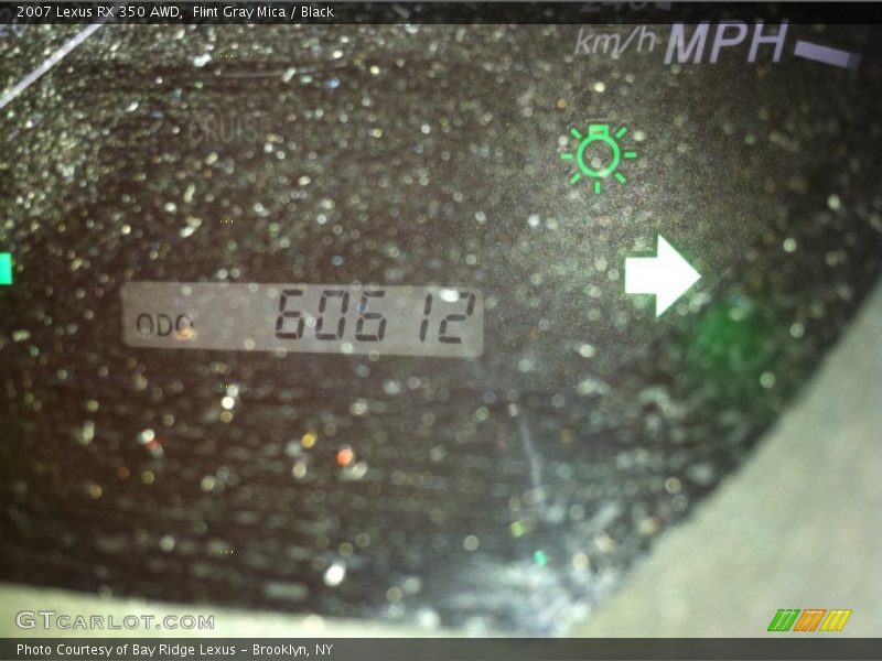 Flint Gray Mica / Black 2007 Lexus RX 350 AWD