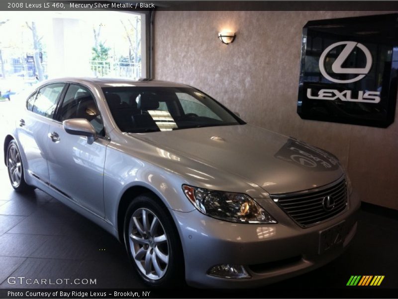 Mercury Silver Metallic / Black 2008 Lexus LS 460