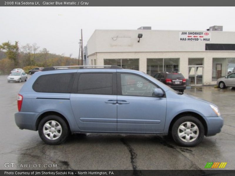 Glacier Blue Metallic / Gray 2008 Kia Sedona LX