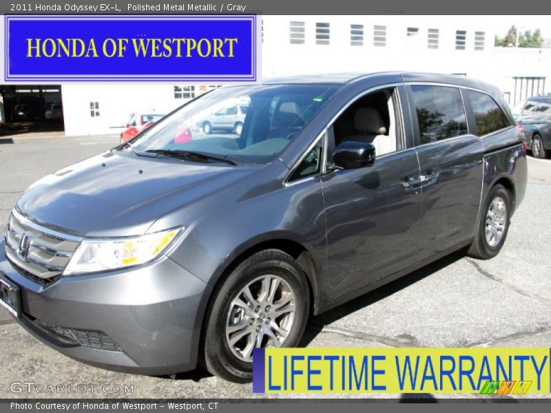 Polished Metal Metallic / Gray 2011 Honda Odyssey EX-L