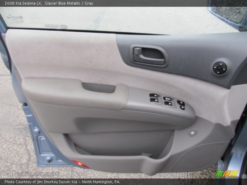 Glacier Blue Metallic / Gray 2008 Kia Sedona LX