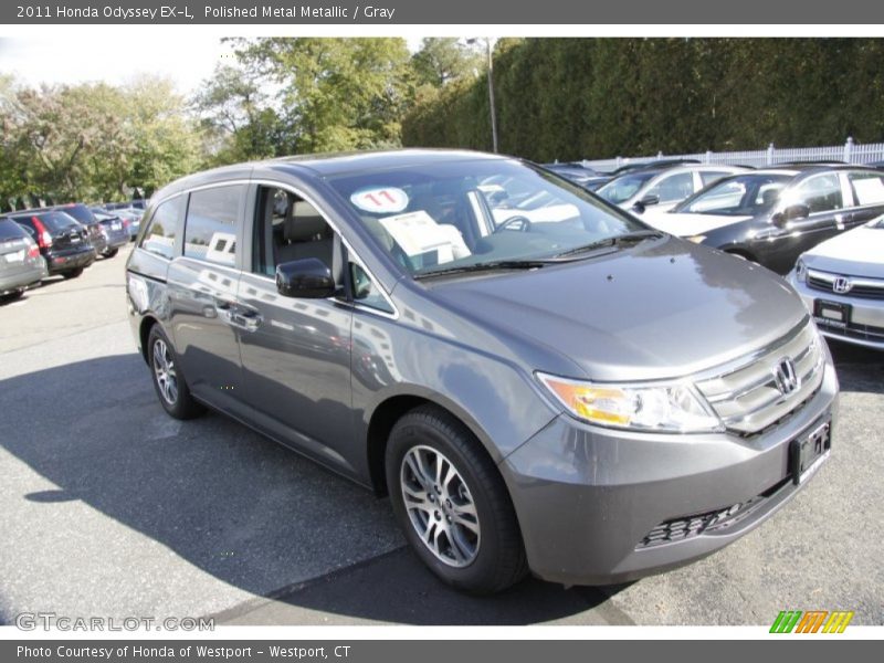 Polished Metal Metallic / Gray 2011 Honda Odyssey EX-L