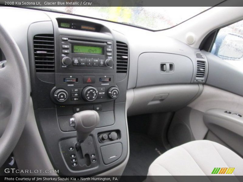 Glacier Blue Metallic / Gray 2008 Kia Sedona LX