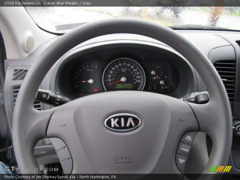 Glacier Blue Metallic / Gray 2008 Kia Sedona LX