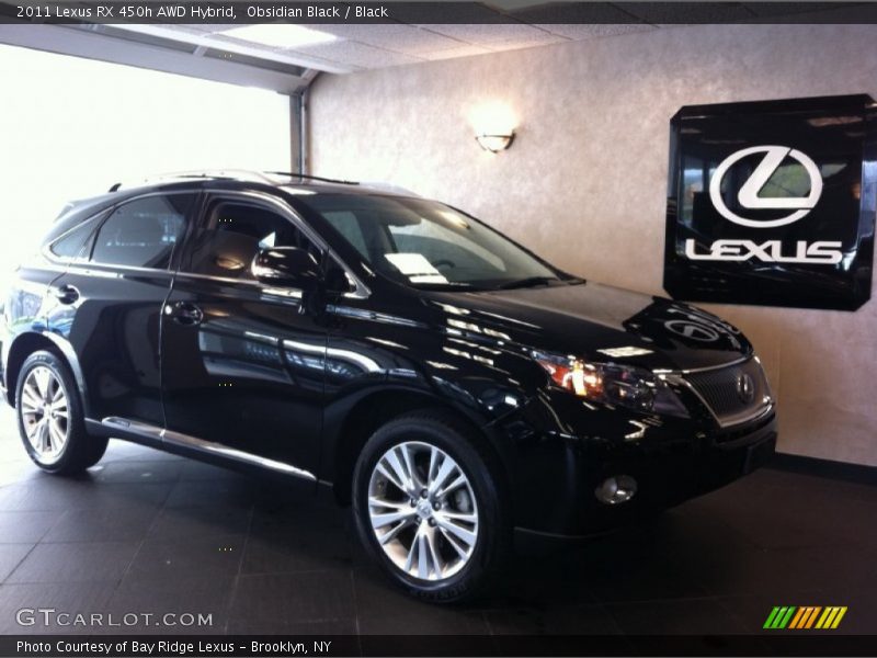 Obsidian Black / Black 2011 Lexus RX 450h AWD Hybrid