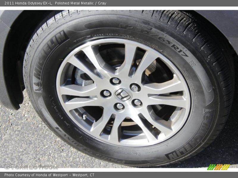 Polished Metal Metallic / Gray 2011 Honda Odyssey EX-L
