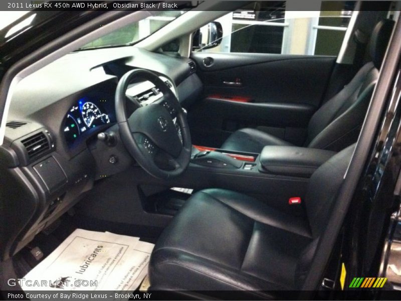 Obsidian Black / Black 2011 Lexus RX 450h AWD Hybrid