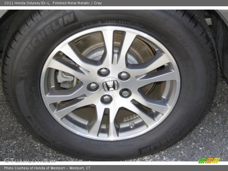 Polished Metal Metallic / Gray 2011 Honda Odyssey EX-L