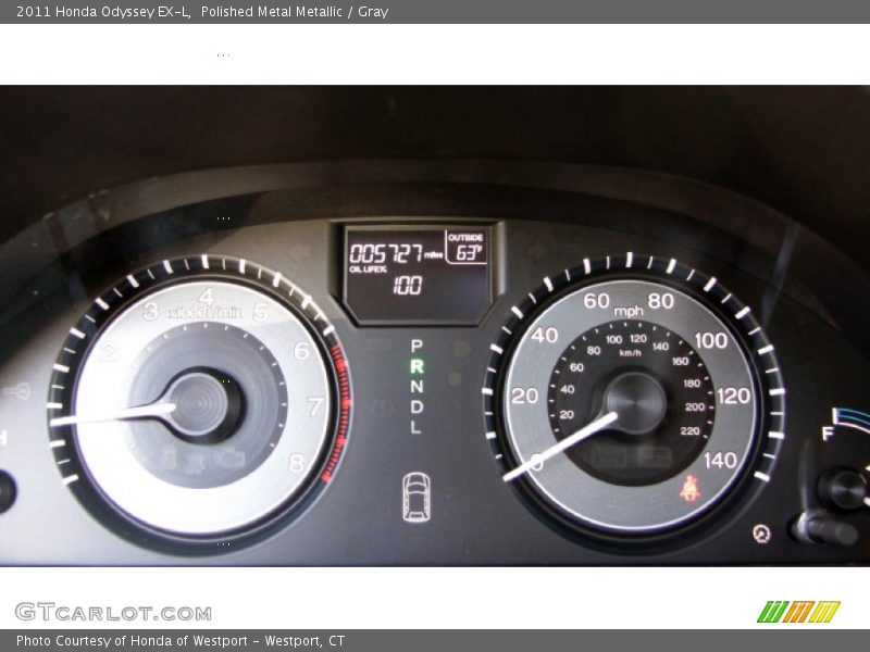 Polished Metal Metallic / Gray 2011 Honda Odyssey EX-L
