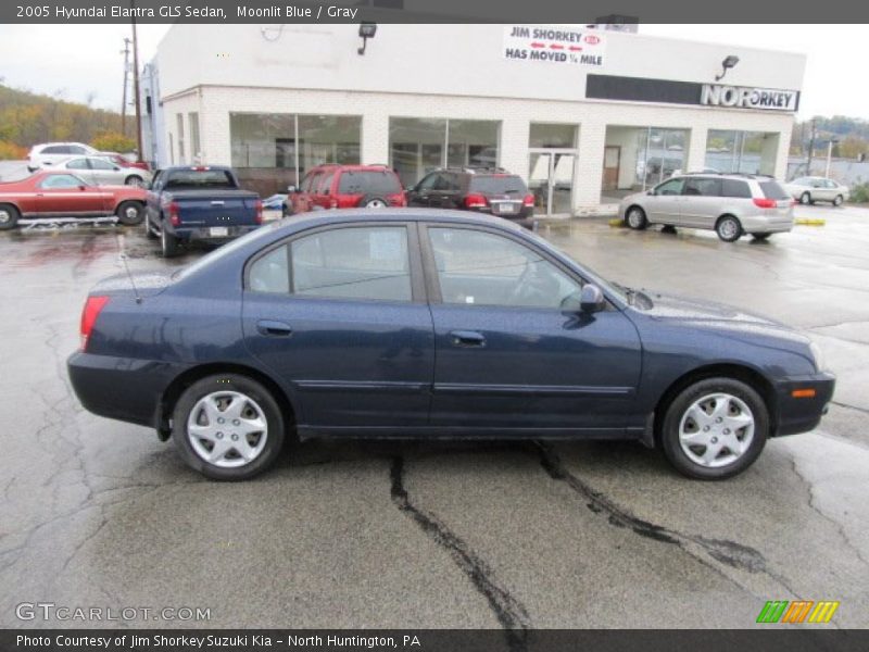 Moonlit Blue / Gray 2005 Hyundai Elantra GLS Sedan