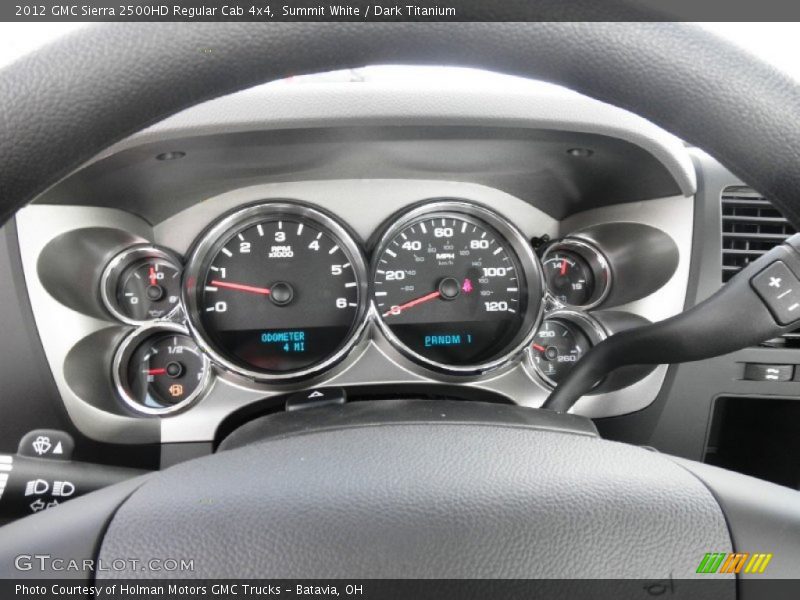 Summit White / Dark Titanium 2012 GMC Sierra 2500HD Regular Cab 4x4