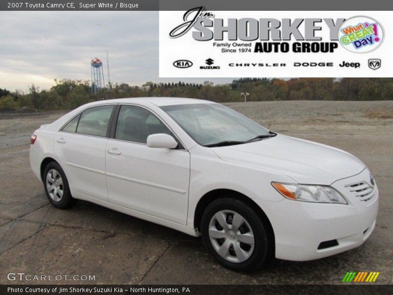 Super White / Bisque 2007 Toyota Camry CE