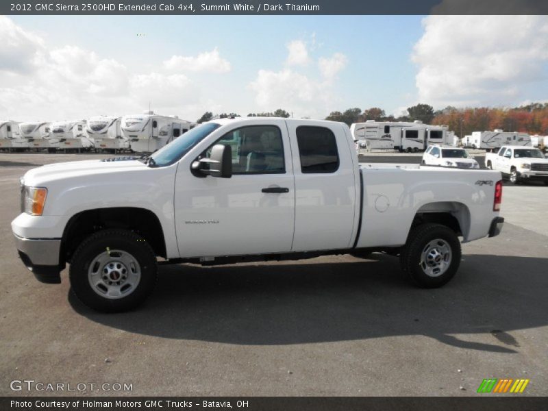 Summit White / Dark Titanium 2012 GMC Sierra 2500HD Extended Cab 4x4