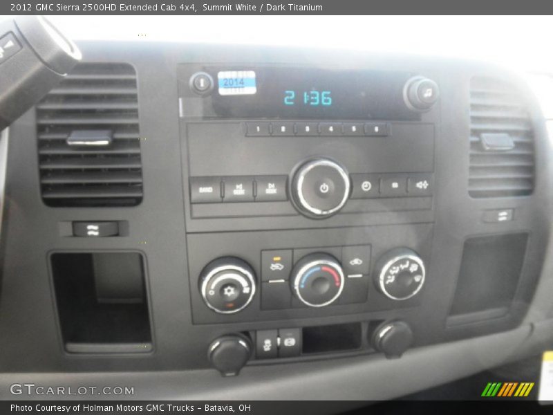 Summit White / Dark Titanium 2012 GMC Sierra 2500HD Extended Cab 4x4