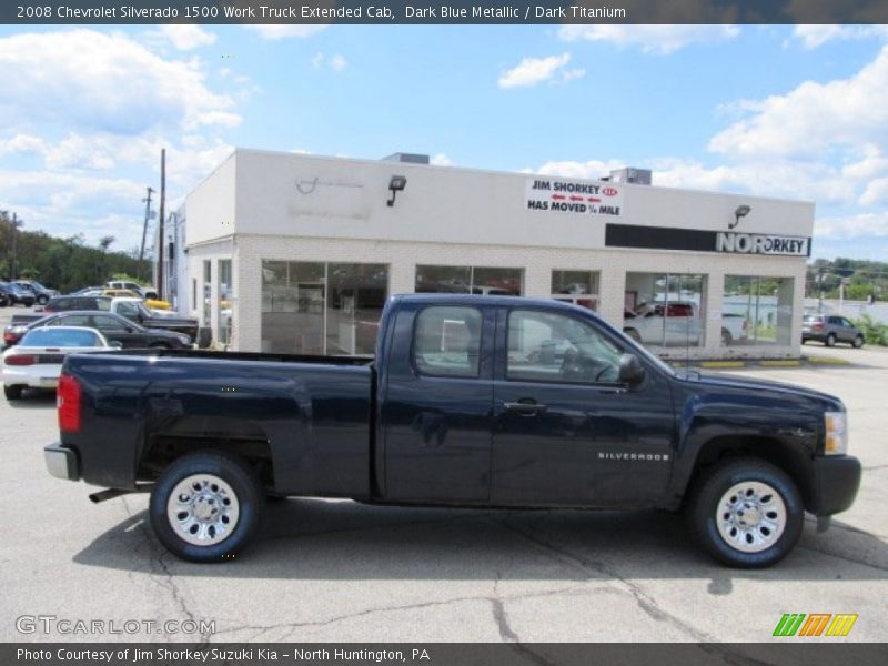 Dark Blue Metallic / Dark Titanium 2008 Chevrolet Silverado 1500 Work Truck Extended Cab