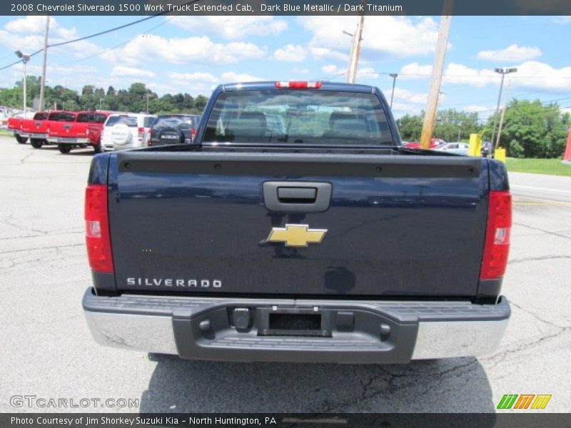 Dark Blue Metallic / Dark Titanium 2008 Chevrolet Silverado 1500 Work Truck Extended Cab