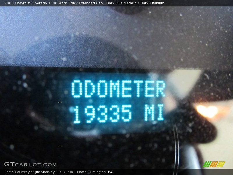 Dark Blue Metallic / Dark Titanium 2008 Chevrolet Silverado 1500 Work Truck Extended Cab
