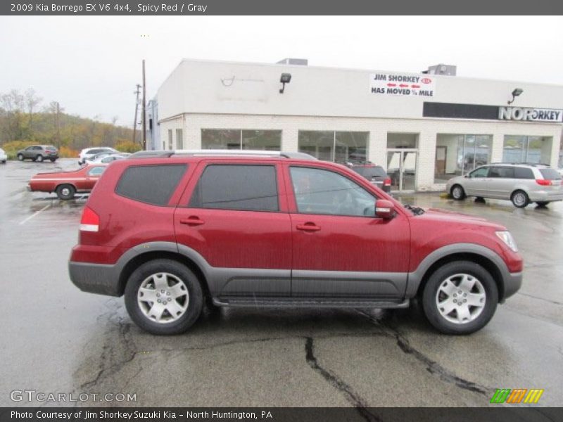 Spicy Red / Gray 2009 Kia Borrego EX V6 4x4