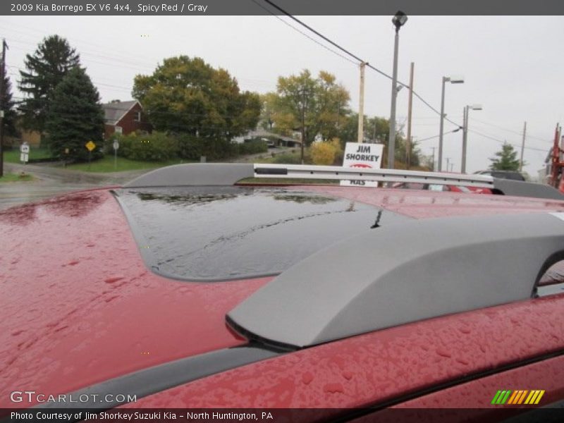 Spicy Red / Gray 2009 Kia Borrego EX V6 4x4