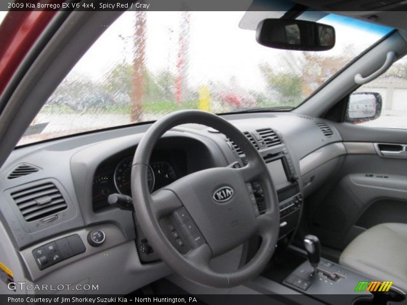 Spicy Red / Gray 2009 Kia Borrego EX V6 4x4