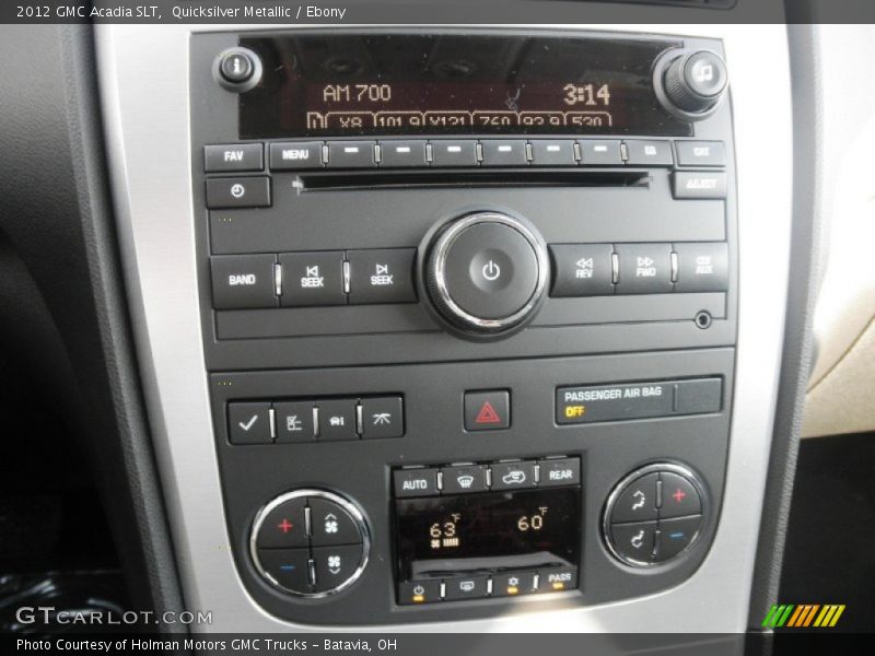 Controls of 2012 Acadia SLT