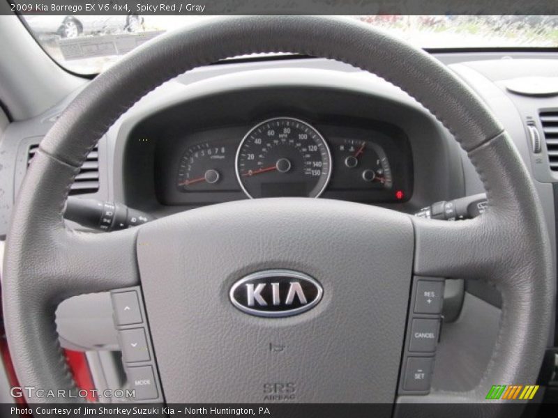 Spicy Red / Gray 2009 Kia Borrego EX V6 4x4