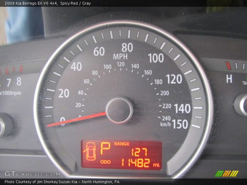 Spicy Red / Gray 2009 Kia Borrego EX V6 4x4