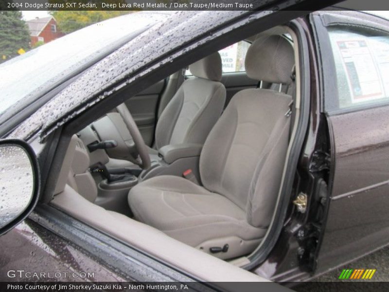 Deep Lava Red Metallic / Dark Taupe/Medium Taupe 2004 Dodge Stratus SXT Sedan