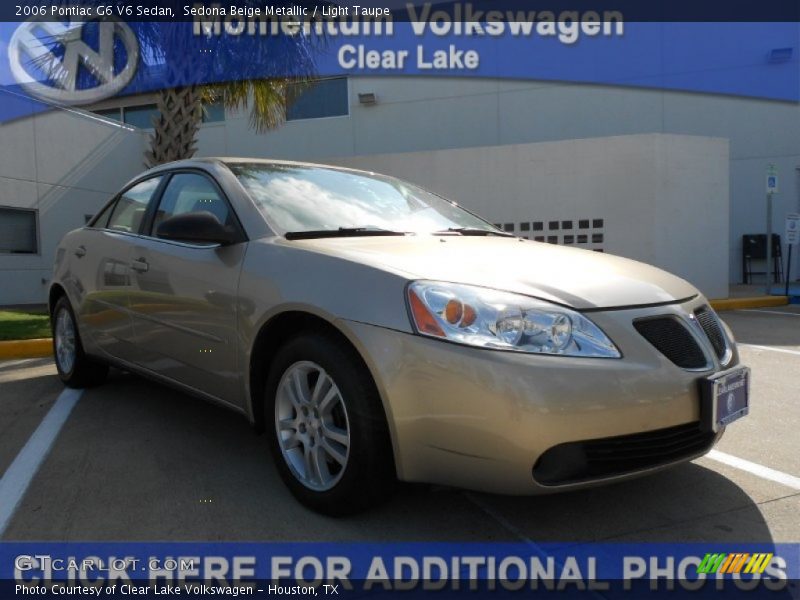 Sedona Beige Metallic / Light Taupe 2006 Pontiac G6 V6 Sedan