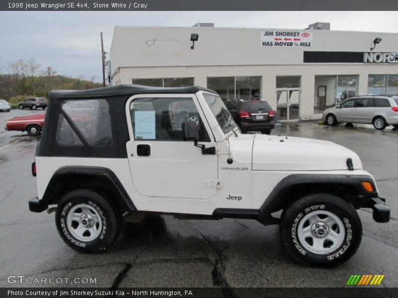 Stone White / Gray 1998 Jeep Wrangler SE 4x4