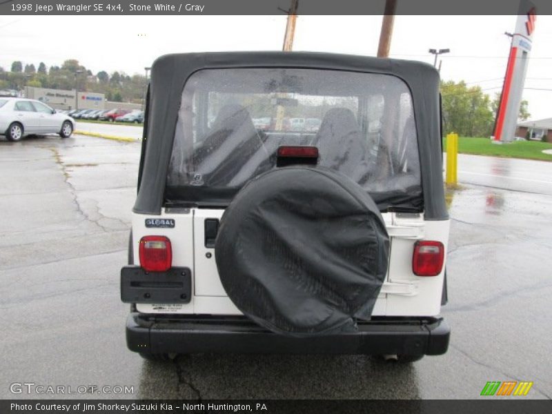 Stone White / Gray 1998 Jeep Wrangler SE 4x4