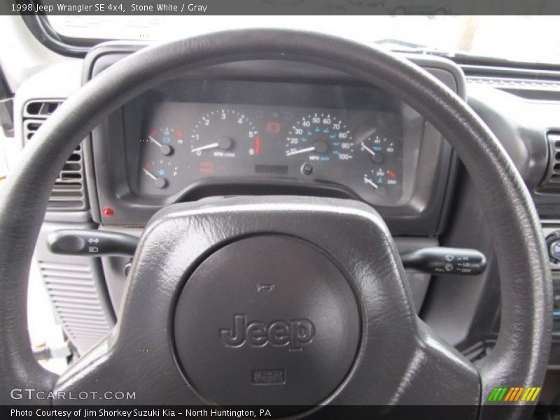 Stone White / Gray 1998 Jeep Wrangler SE 4x4