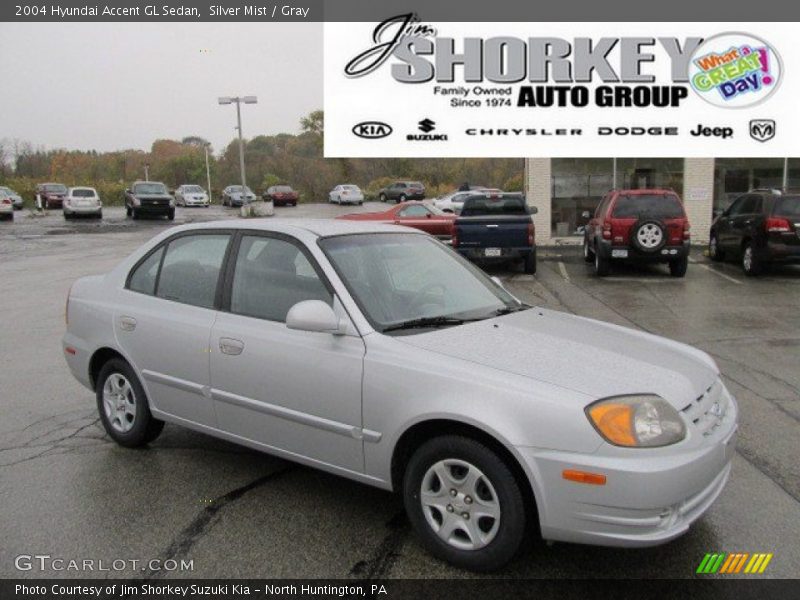 Silver Mist / Gray 2004 Hyundai Accent GL Sedan