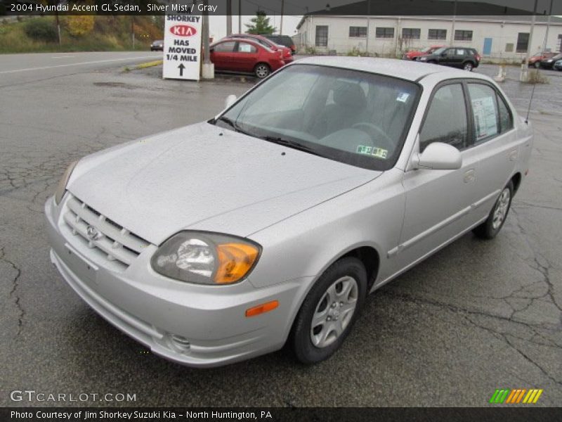 Silver Mist / Gray 2004 Hyundai Accent GL Sedan