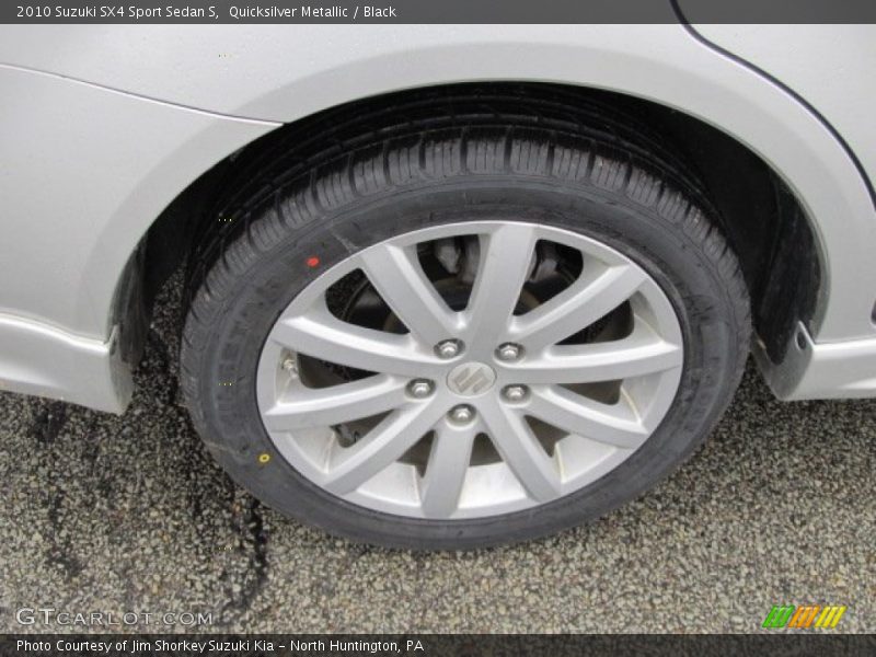 Quicksilver Metallic / Black 2010 Suzuki SX4 Sport Sedan S