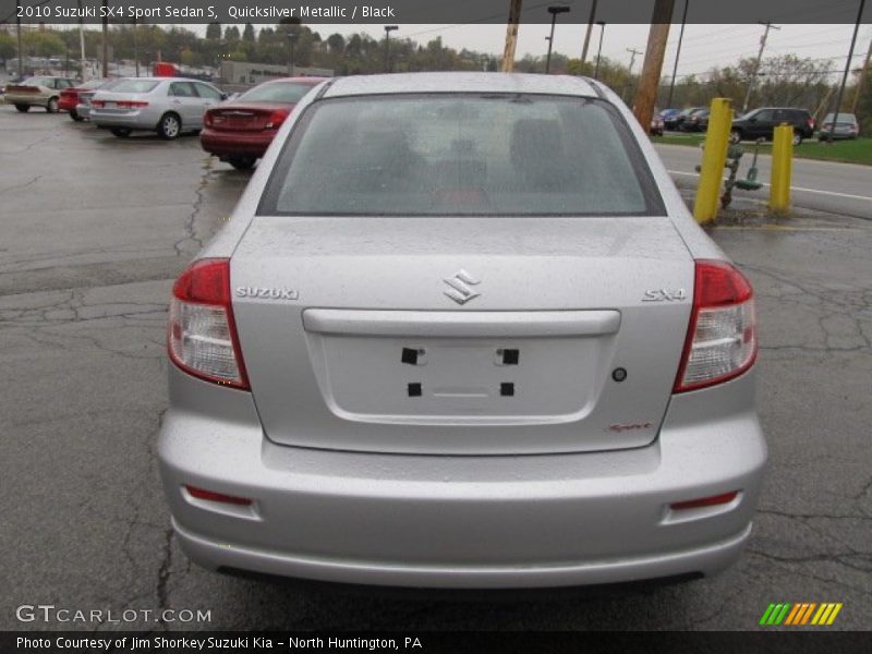 Quicksilver Metallic / Black 2010 Suzuki SX4 Sport Sedan S