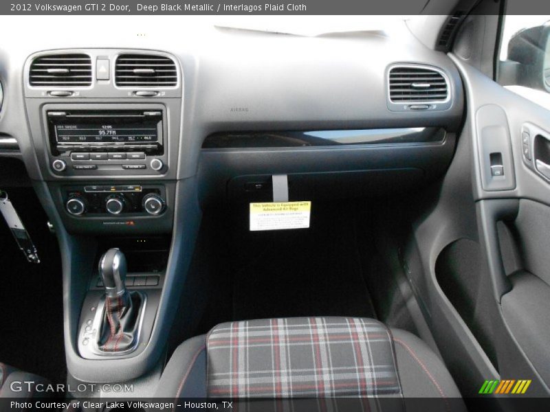 Deep Black Metallic / Interlagos Plaid Cloth 2012 Volkswagen GTI 2 Door