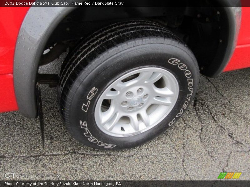 Flame Red / Dark Slate Gray 2002 Dodge Dakota SXT Club Cab