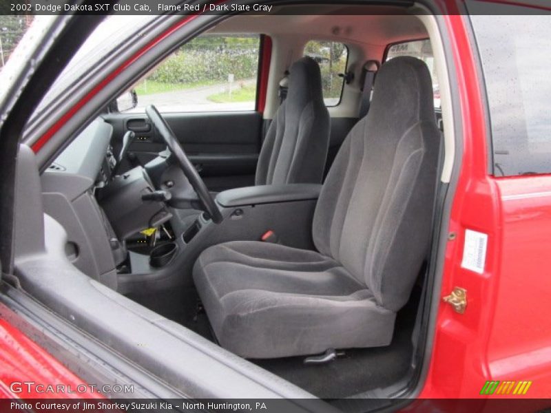 Flame Red / Dark Slate Gray 2002 Dodge Dakota SXT Club Cab
