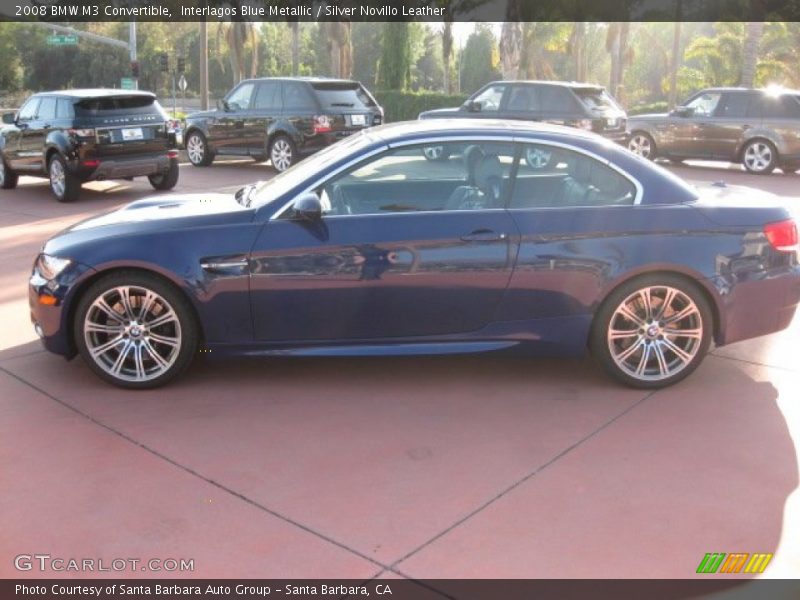 Interlagos Blue Metallic / Silver Novillo Leather 2008 BMW M3 Convertible