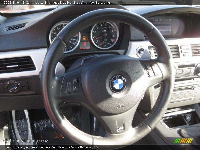 Interlagos Blue Metallic / Silver Novillo Leather 2008 BMW M3 Convertible