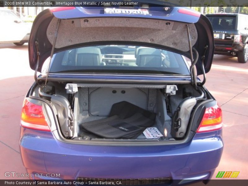 Interlagos Blue Metallic / Silver Novillo Leather 2008 BMW M3 Convertible