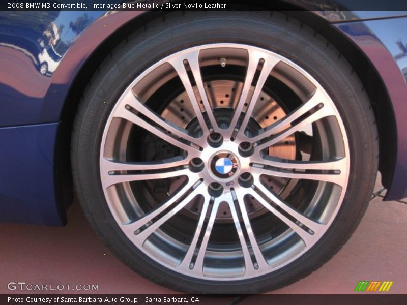 Interlagos Blue Metallic / Silver Novillo Leather 2008 BMW M3 Convertible