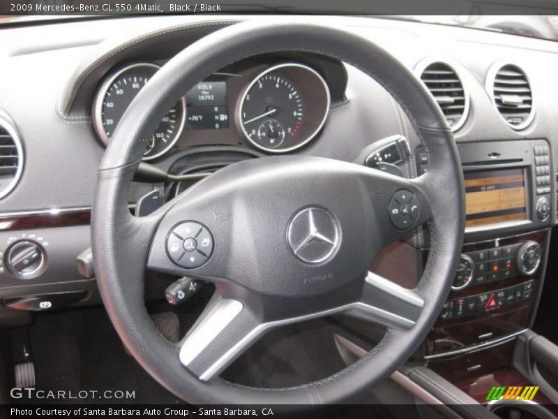 Black / Black 2009 Mercedes-Benz GL 550 4Matic