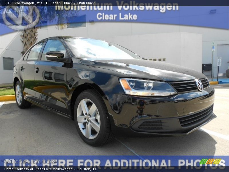 Black / Titan Black 2012 Volkswagen Jetta TDI Sedan