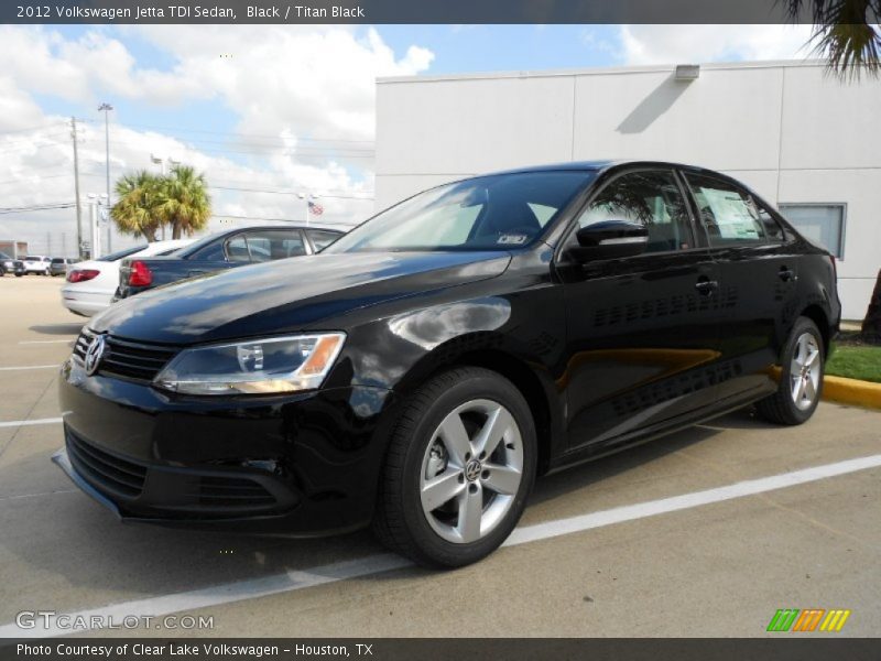 Black / Titan Black 2012 Volkswagen Jetta TDI Sedan