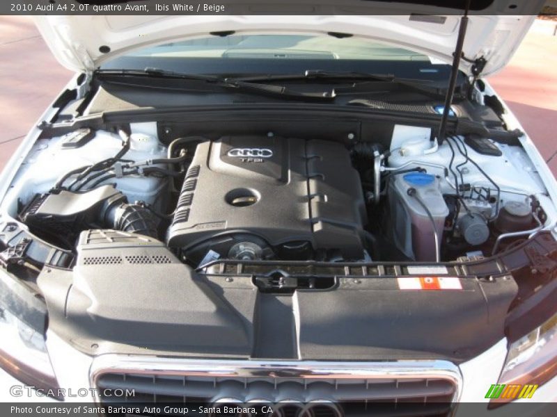 2010 A4 2.0T quattro Avant Engine - 2.0 Liter FSI Turbocharged DOHC 16-Valve VVT 4 Cylinder