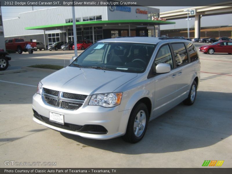 Bright Silver Metallic / Black/Light Graystone 2012 Dodge Grand Caravan SXT